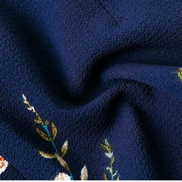 V Neck Floral Backless Romper - Picture 6 of 6